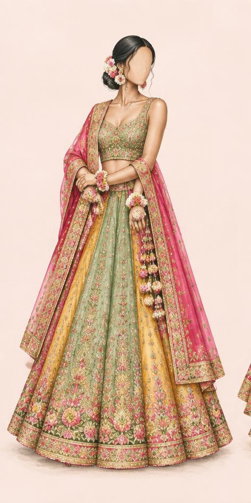 Mehendi for her outfit inspiration